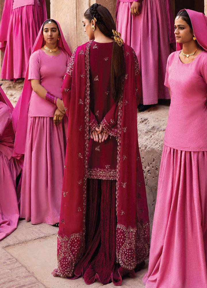 The Empress by Emaan Adeel Embroidered Chiffon Suits Unstitched 3 Piece EA25TE D-07 Kasyra - Formals Collection