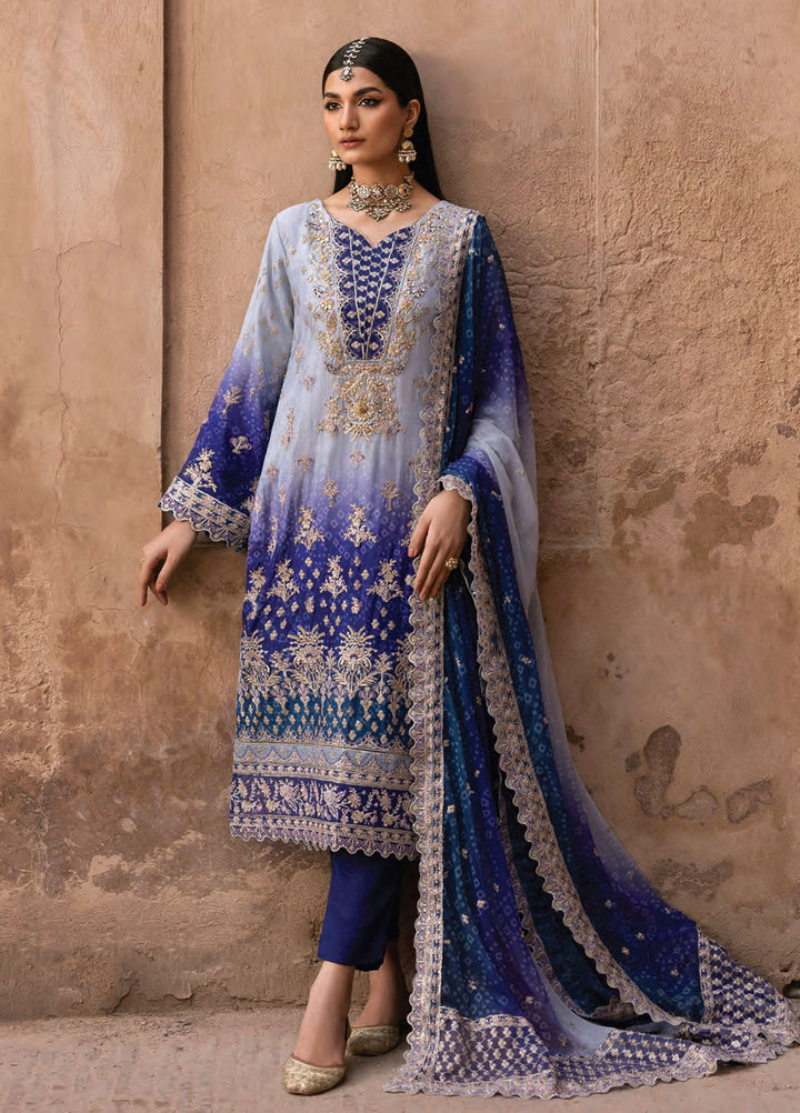 The Empress by Emaan Adeel Embroidered Chiffon Suits Unstitched 3 Piece EA25TE D-09 Aurevia - Formals Collection
