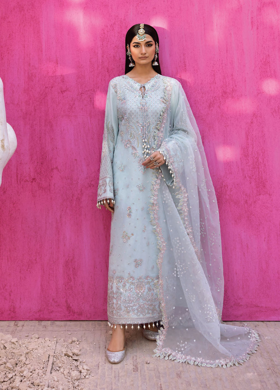 The Empress by Emaan Adeel Embroidered Organza Suits Unstitched 3 Piece EA25TE D-02 Cealina - Formals Collection