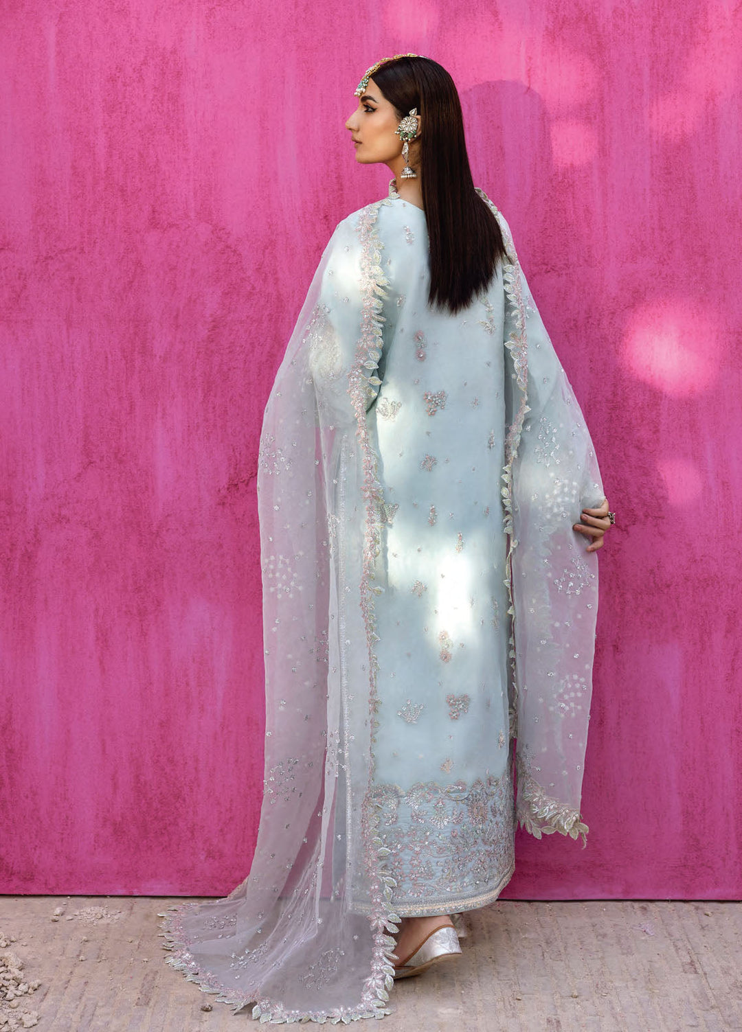 The Empress by Emaan Adeel Embroidered Organza Suits Unstitched 3 Piece EA25TE D-02 Cealina - Formals Collection