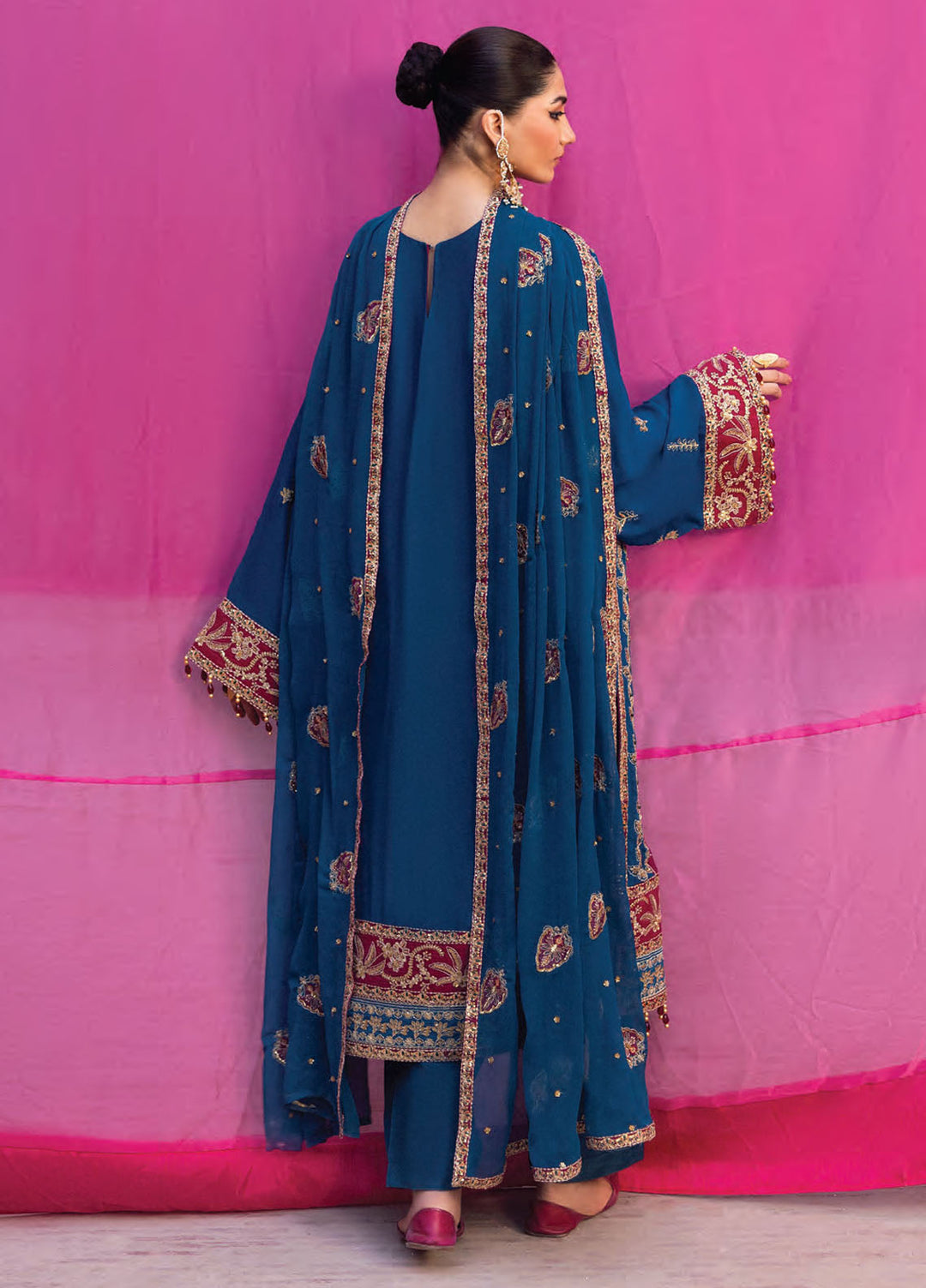 The Empress by Emaan Adeel Embroidered Organza Suits Unstitched 3 Piece EA25TE D-05 Velanis - Formals Collection