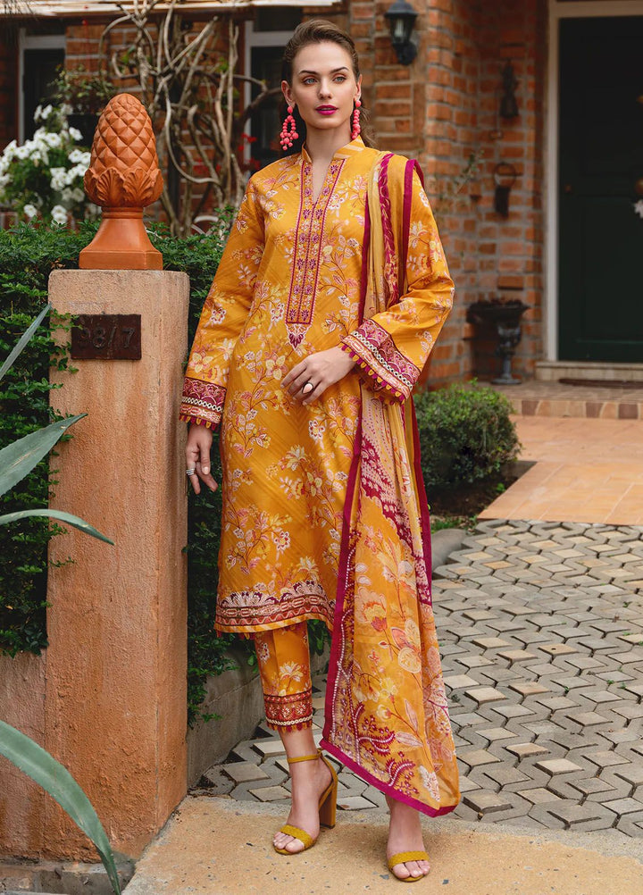 The Enchanted Garden by Gulaal Embroidered Lawn Suits Unstitched 3 Piece GL24EG D-02 Florence - Summer Collection