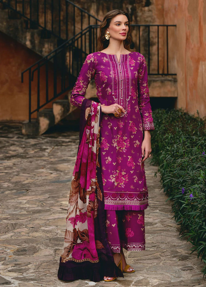 The Enchanted Garden by Gulaal Embroidered Lawn Suits Unstitched 3 Piece GL24EG D-04 Vienne - Summer Collection