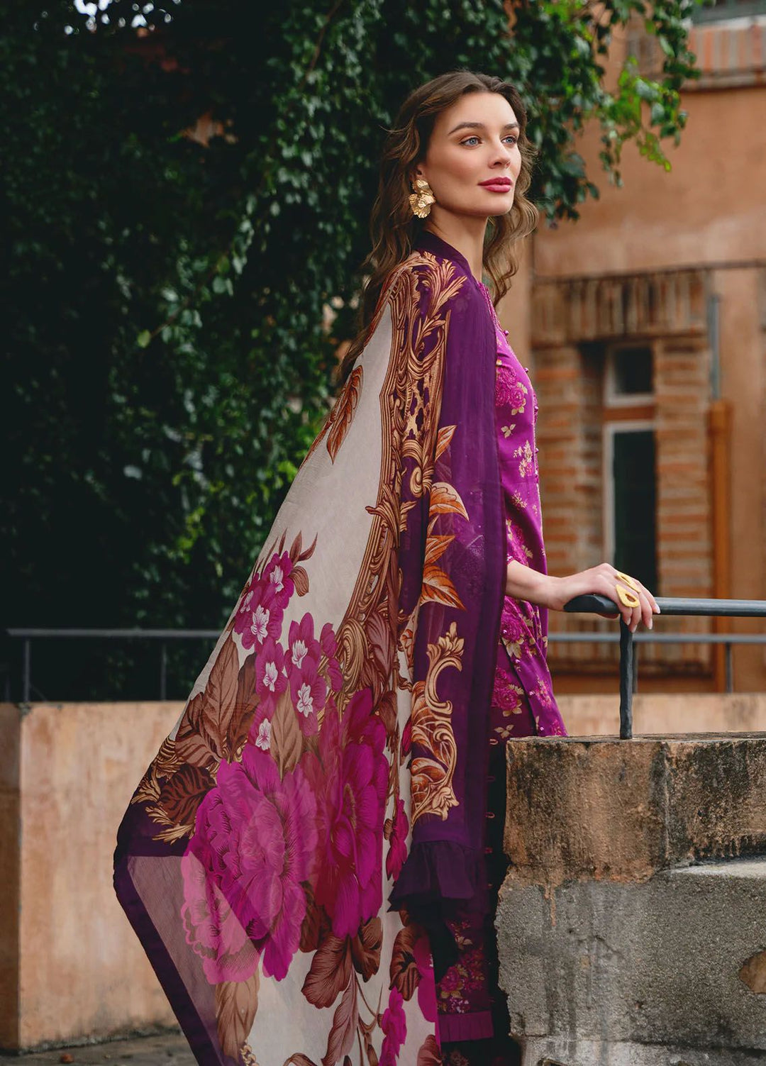 The Enchanted Garden by Gulaal Embroidered Lawn Suits Unstitched 3 Piece GL24EG D-04 Vienne - Summer Collection