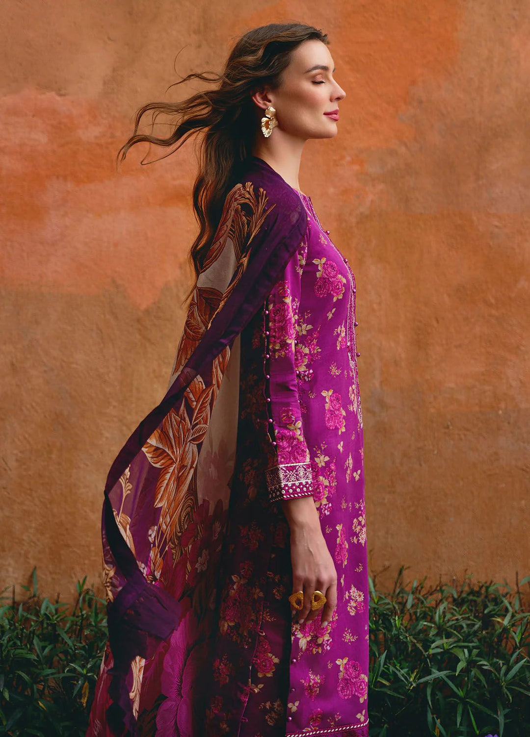 The Enchanted Garden by Gulaal Embroidered Lawn Suits Unstitched 3 Piece GL24EG D-04 Vienne - Summer Collection