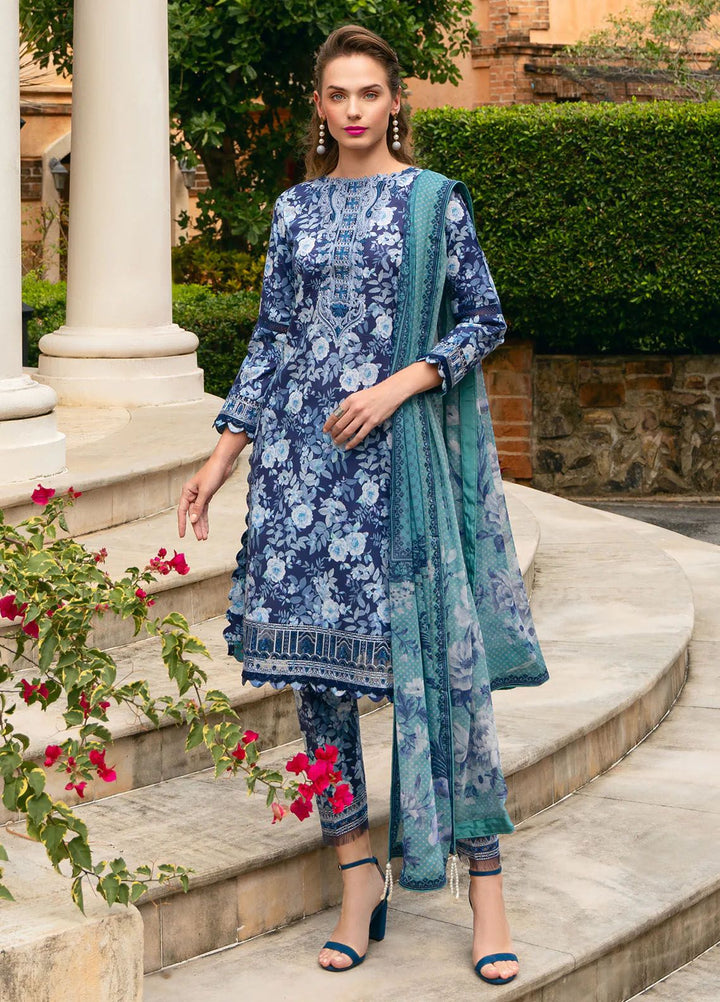 The Enchanted Garden by Gulaal Embroidered Lawn Suits Unstitched 3 Piece GL24EG D-07 Olvera - Summer Collection