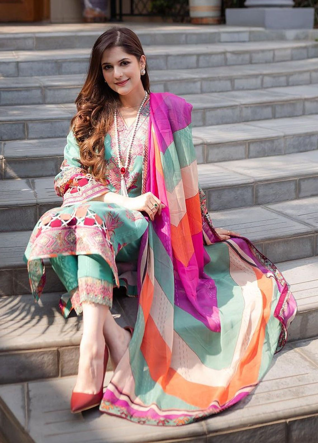 The Enchanted Garden by Gulaal Embroidered Lawn Suits Unstitched 3 Piece GL24EG D-01 Almeria - Summer Collection