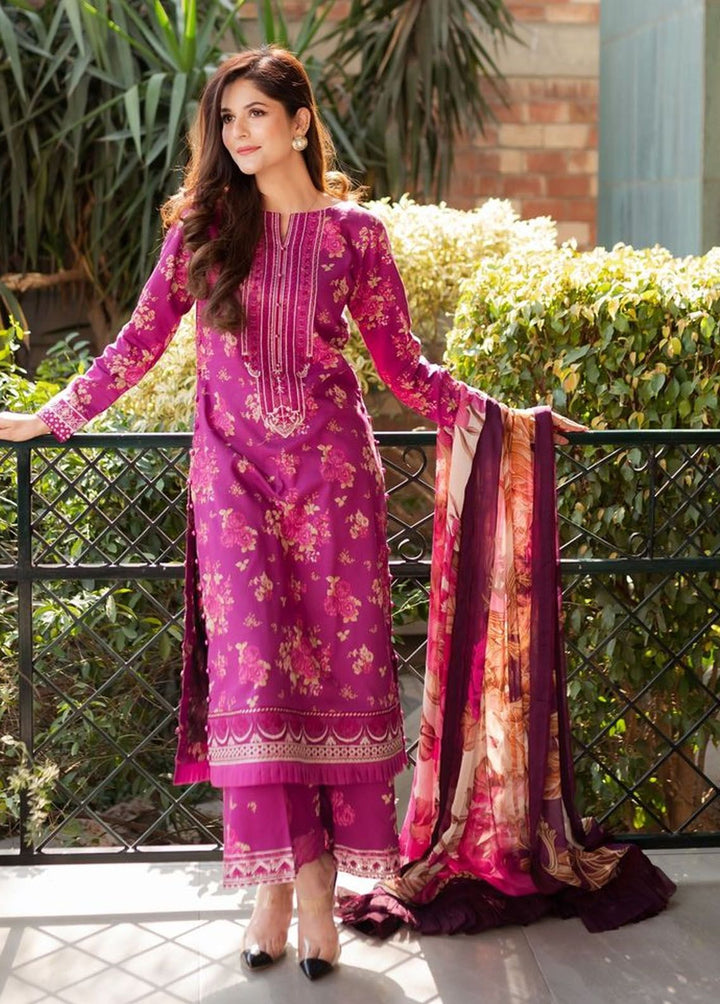 The Enchanted Garden by Gulaal Embroidered Lawn Suits Unstitched 3 Piece GL24EG D-04 Vienne - Summer Collection
