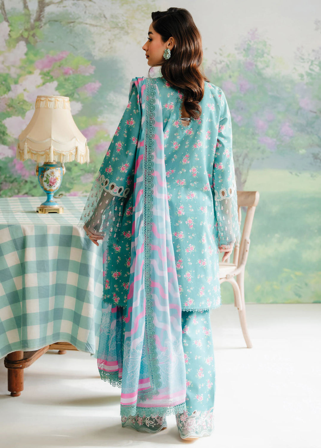 The Floral Charm By Afrozeh Embroidered Lawn Suits Unstitched 3 Piece AF24FC AL-24-V1-02 Erasmus - Summer Collection