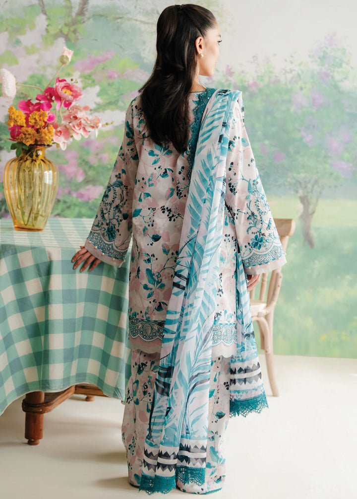 The Floral Charm By Afrozeh Embroidered Lawn Suits Unstitched 3 Piece AF24FC AL-24-V1-05 Cashmere - Summer Collection