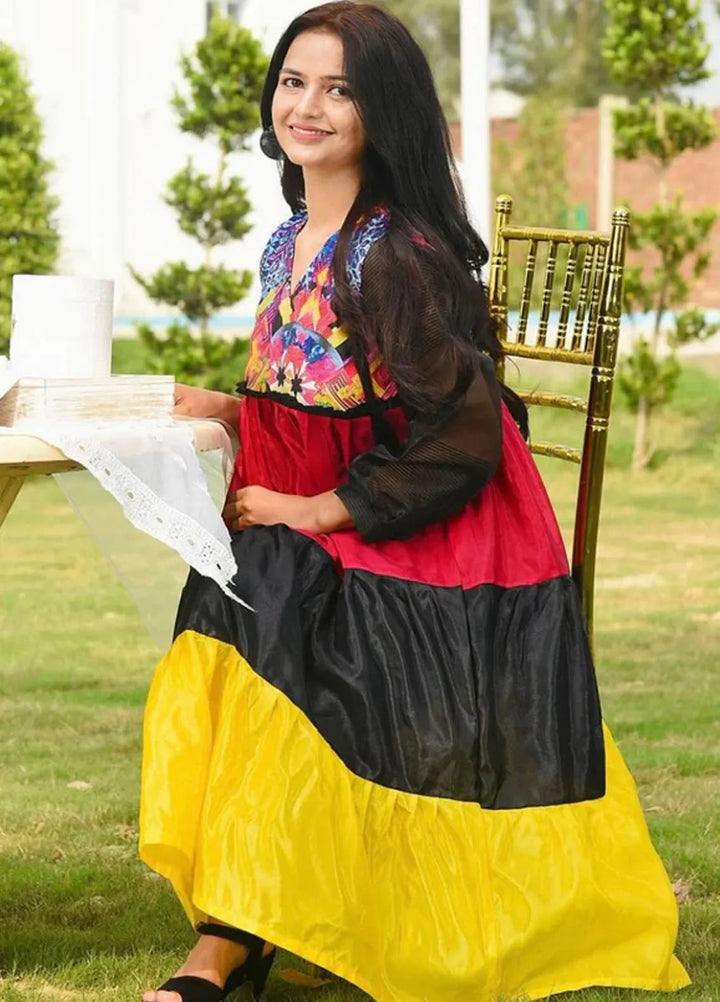 The Girl Store Pret Casual Raw Silk  Kurti Bismuth Gown