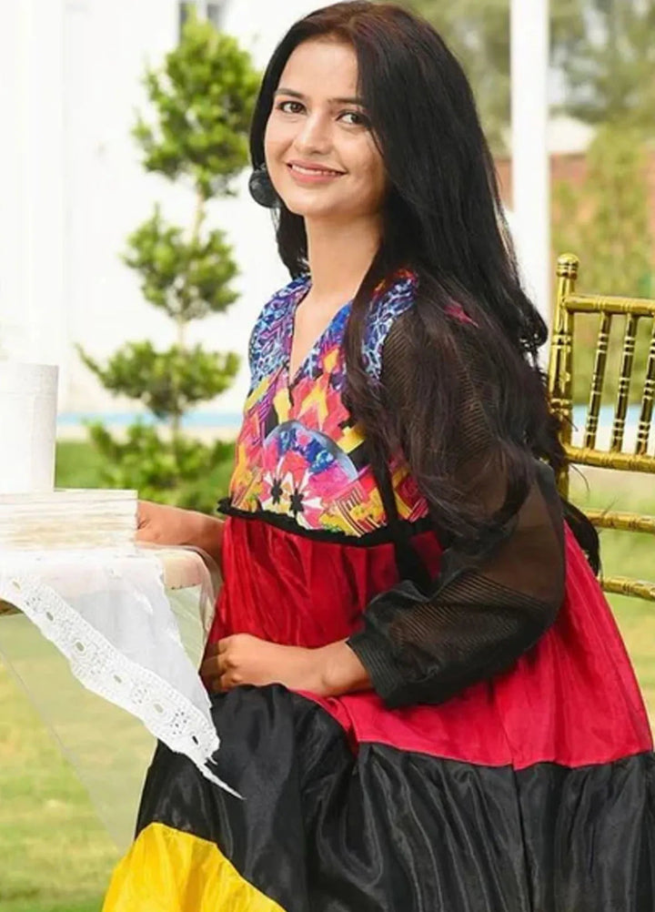 The Girl Store Pret Casual Raw Silk  Kurti Bismuth Gown