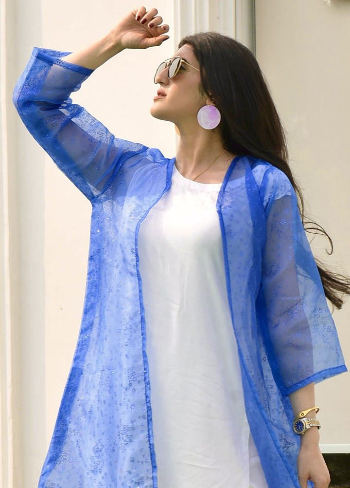 The Girl Store Pret Embroidered Summer Linen and Organza 3 Piece Frozen Co-ord Set