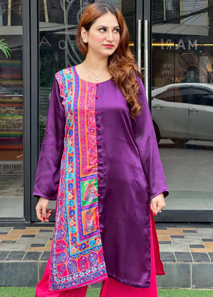 The Girl Store Pret Silk Kurti Vivid