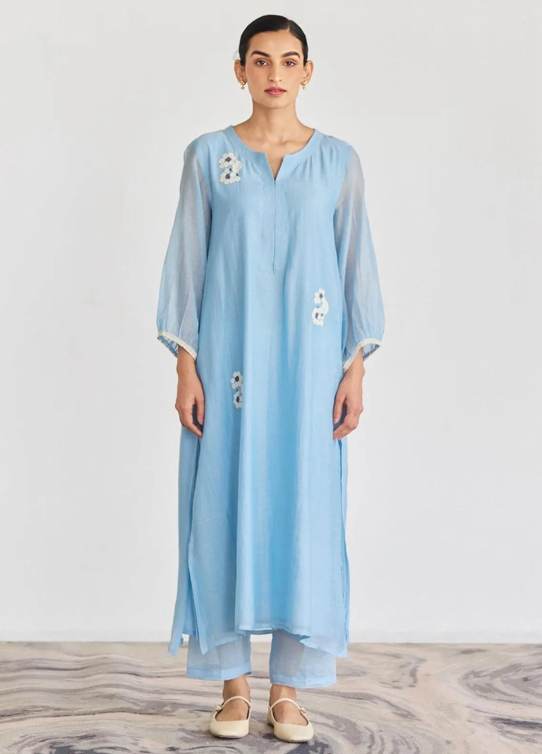 The Girl Store Pret Casual Lawn 2 Piece Suit Sky