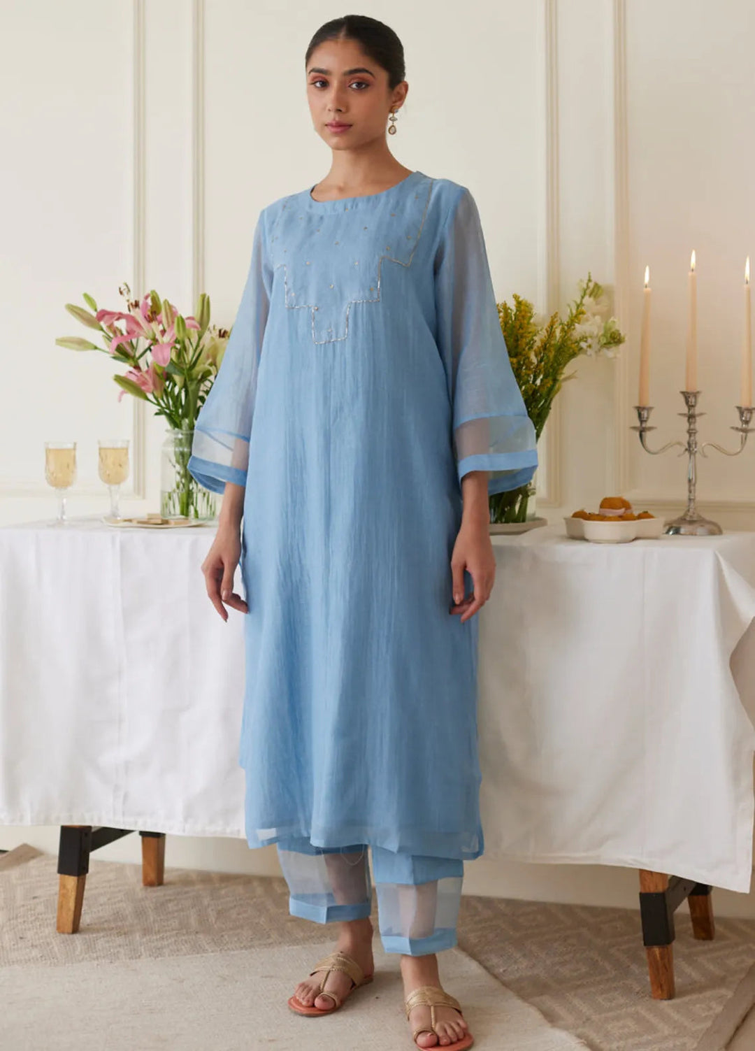 The Girl Store Pret Casual Lawn 3 Piece Suit Maya Blue