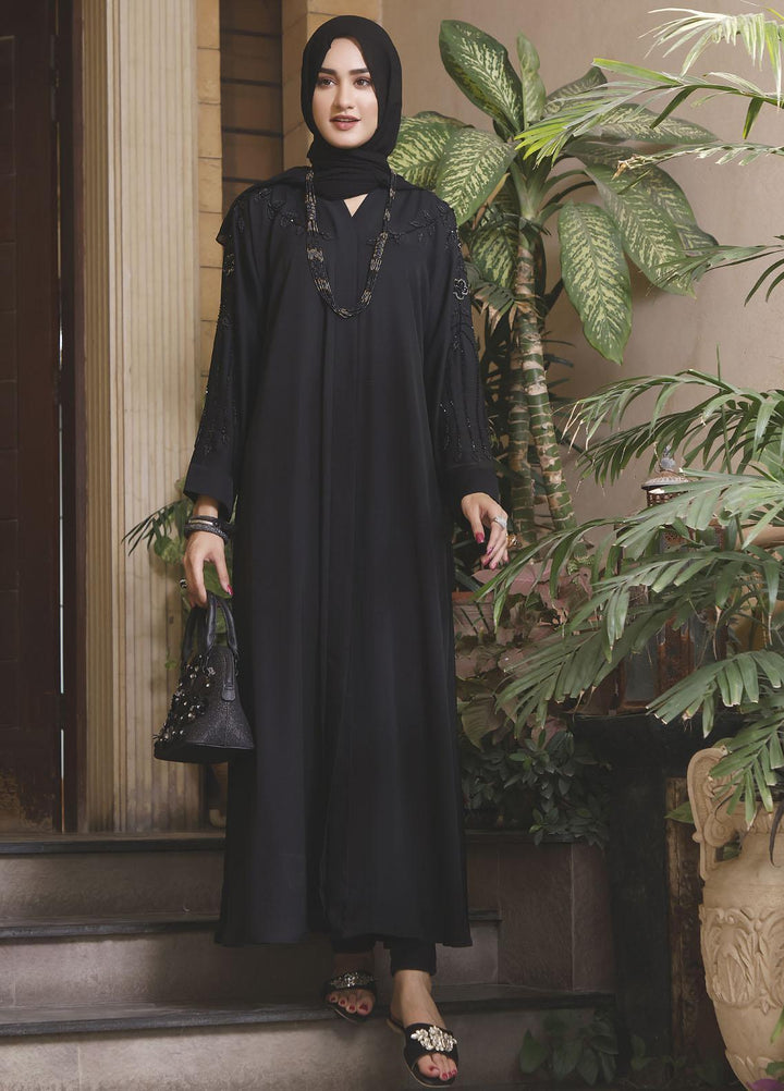 The Great Master (TGM) Front Open Nida Stitched Abaya TGM21A Mahjabeen
