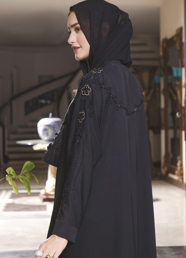 The Great Master (TGM) Front Open Nida Stitched Abaya TGM21A Mahjabeen