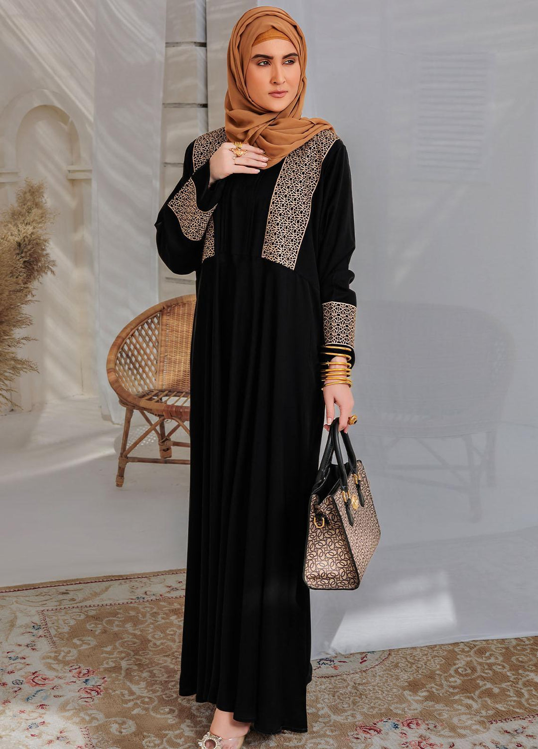 The Great Master (TGM)  Korean Nida Front Closed Abaya Zoobiya