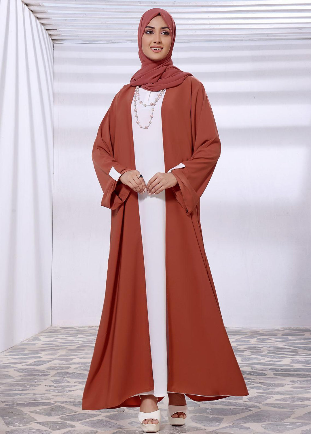 The Great Master (TGM)  Korean Nida Front Closed Abaya Mehreen