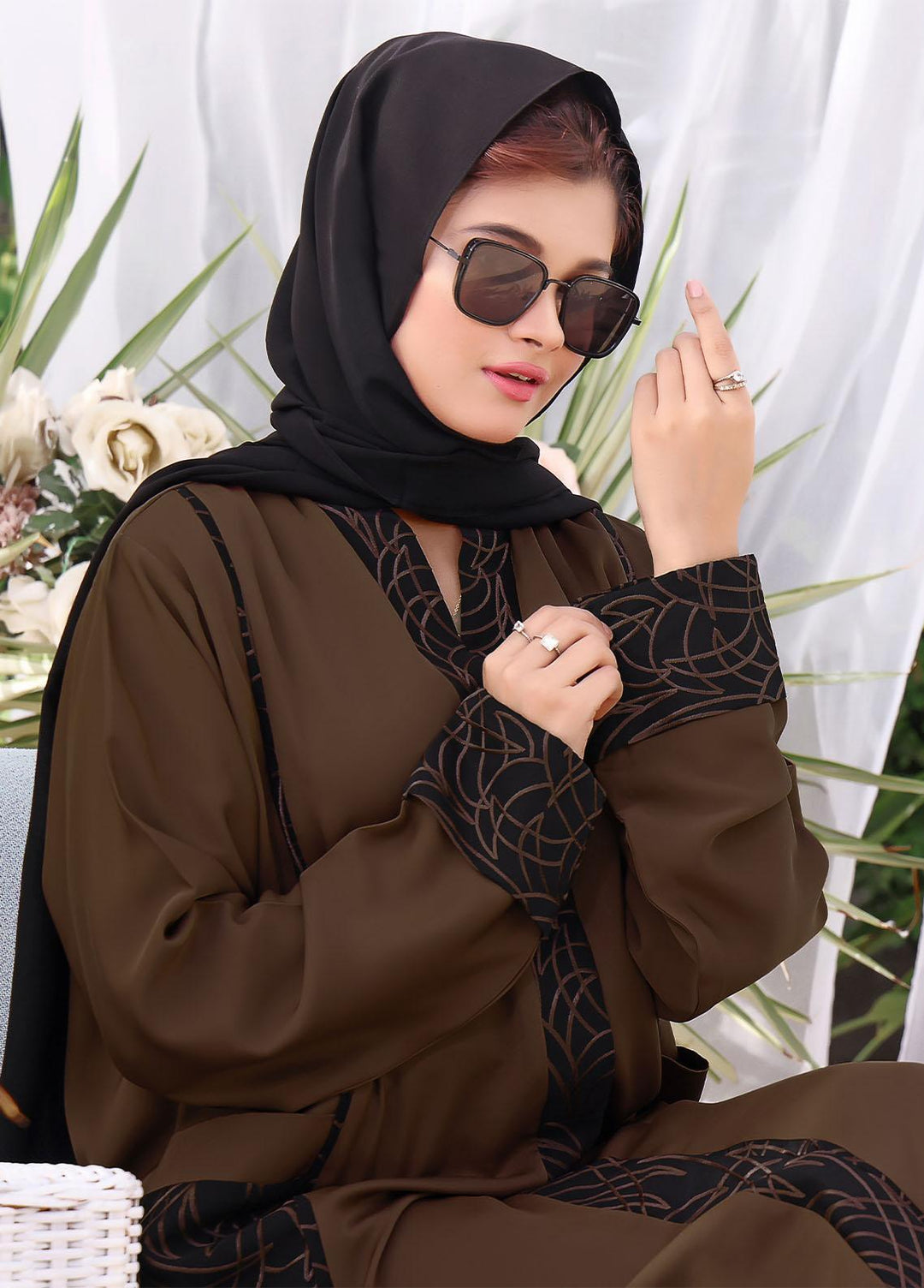 The Great Master (TGM)  Korean Nida Front Open Abaya Zainab