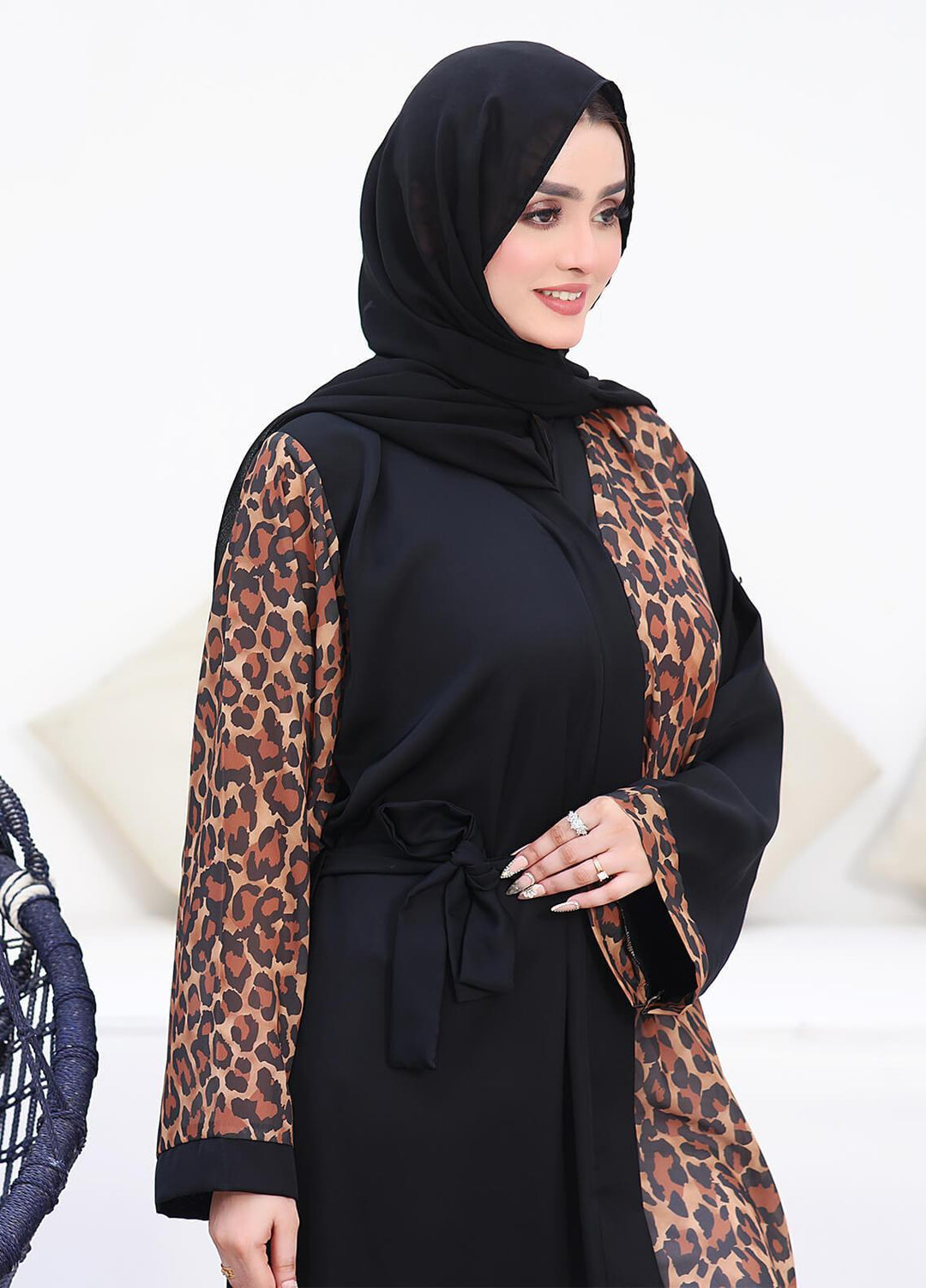 The Great Master (TGM)  Nida Front Open Style Abaya Husna