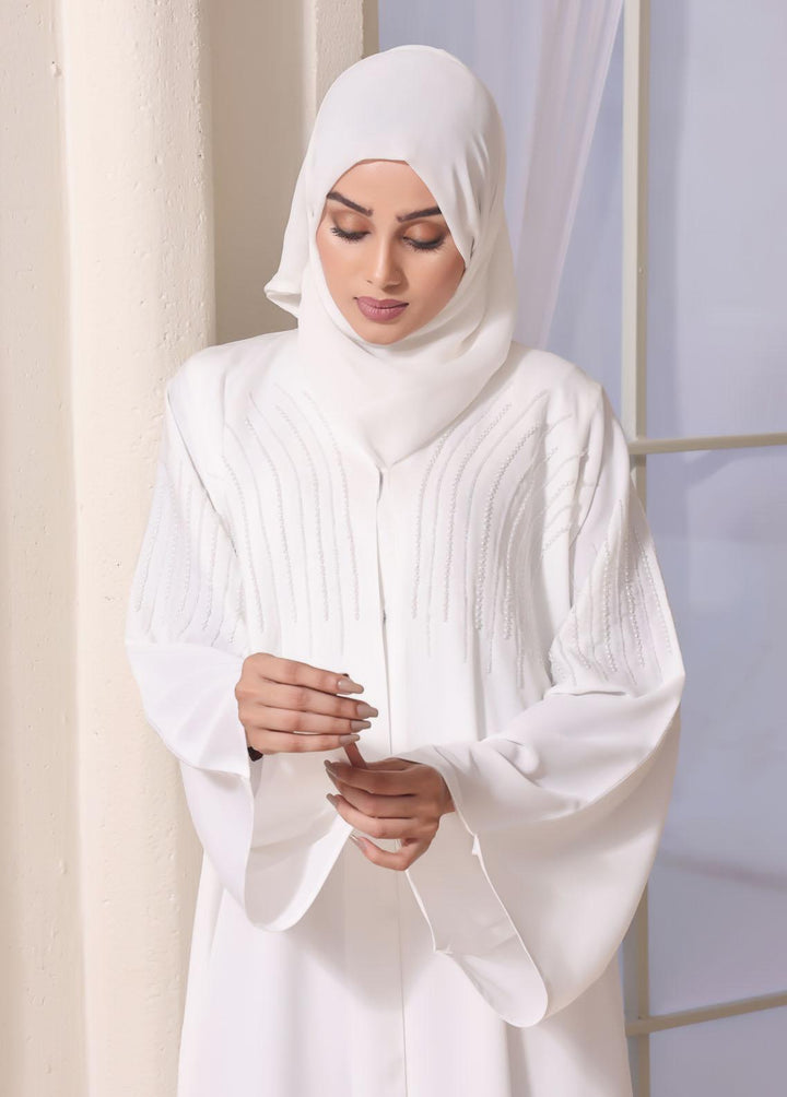 The Great Master (TGM)  Nida Front Open Style Abaya Crystal Charisma