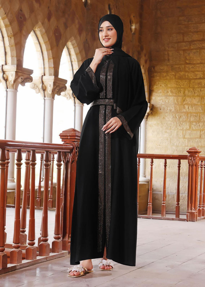 The Great Master (TGM)  Nida Front Open Style Abaya Robabeh