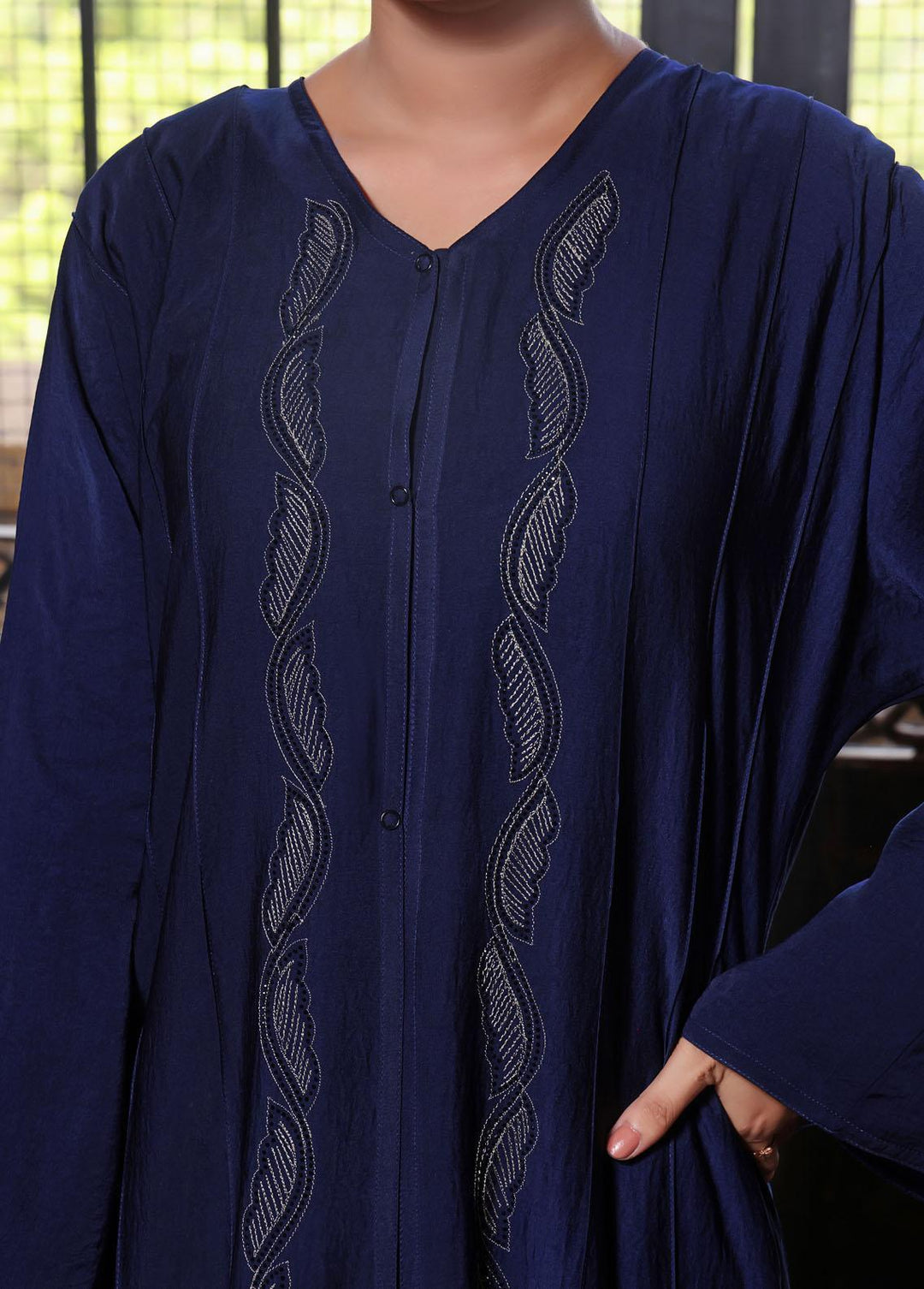 The Great Master (TGM)  Hareer Front Open Style Abaya Zeenah