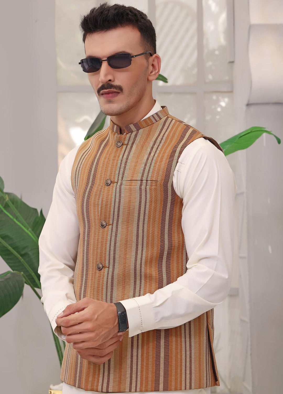 The Great Master (TGM) Jude Formal Waistcoat for Men -  TGM22MW Sandstorm