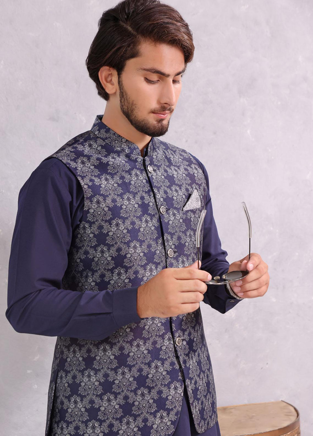 The Great Master (TGM) Atlas Festive Men Waistcoat -  TGM22MW Waterleaf