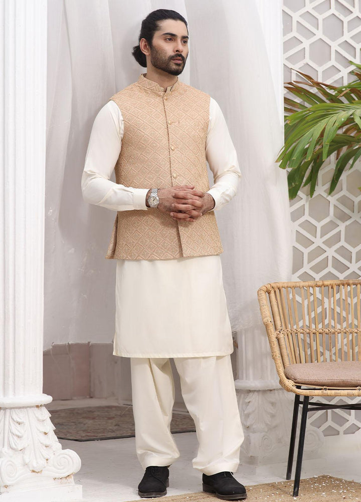 The Great Master (TGM) Missouri Formal Waistcoat for Men -  CARAMEL SWIRL