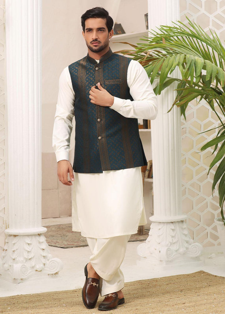 The Great Master (TGM) Jamawar Formal Men Waistcoat -  ROYAL ILLUSION
