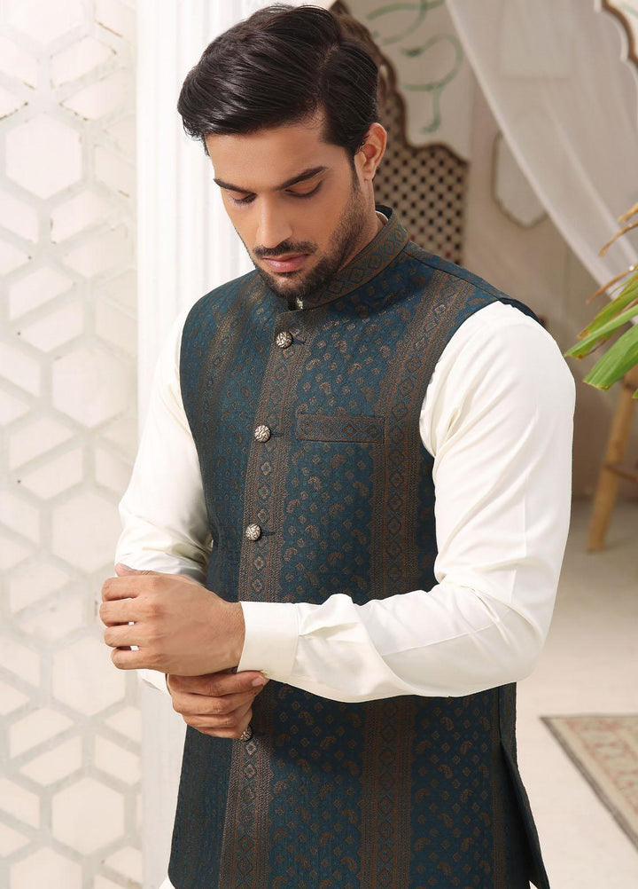 The Great Master (TGM) Jamawar Formal Men Waistcoat -  ROYAL ILLUSION
