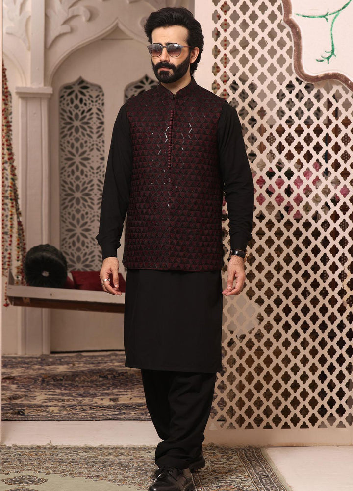 The Great Master (TGM) Satin Formal Men Waistcoat -  WINEBERRY