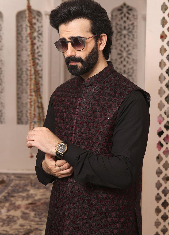 The Great Master (TGM) Satin Formal Men Waistcoat -  WINEBERRY