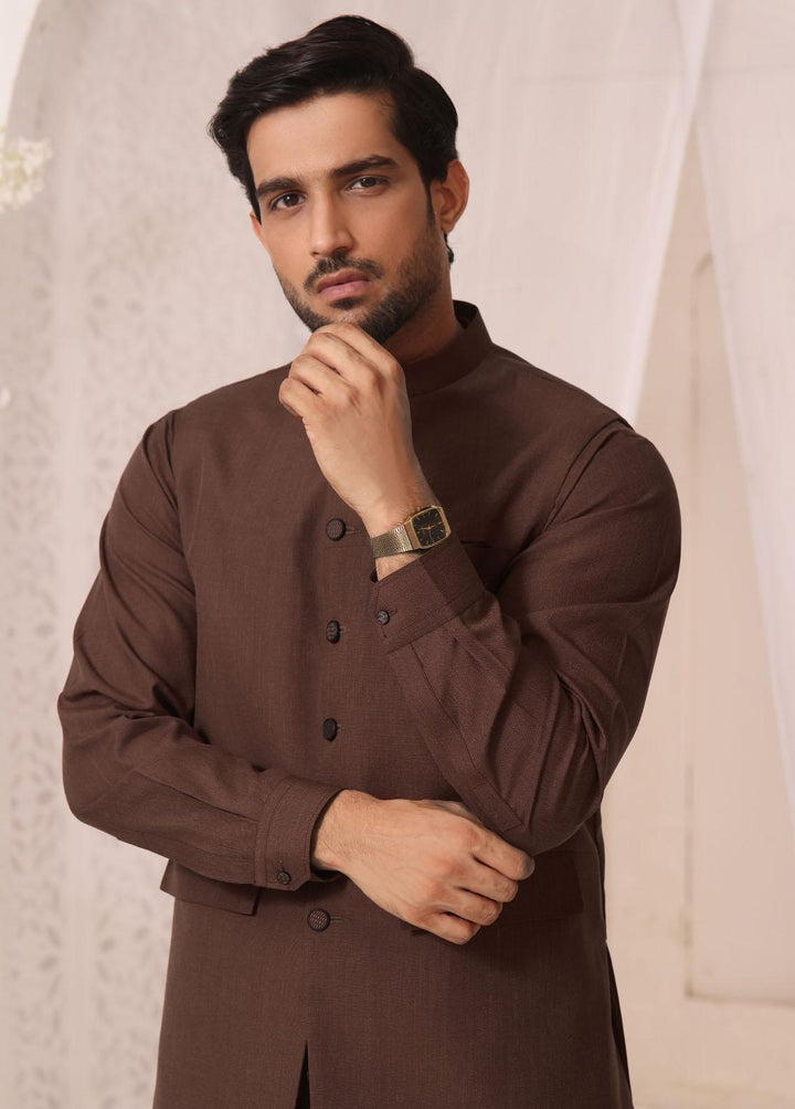 The Great Master (TGM) Blended Formal 3 Piece Suit for Men -  Sandy Elegance