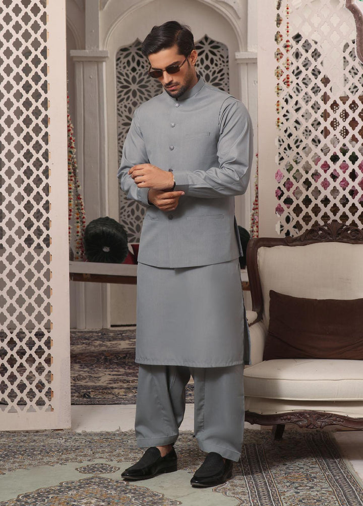 The Great Master (TGM) Blended Formal Men 3 Piece Suit -  Slate Elegance