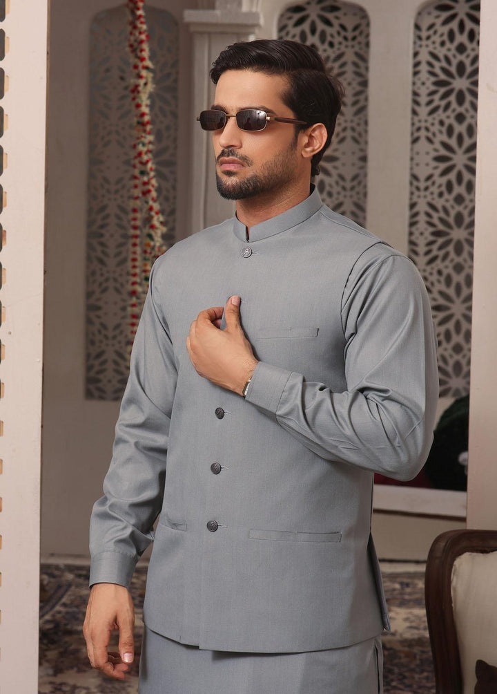 The Great Master (TGM) Blended Formal Men 3 Piece Suit -  Slate Elegance