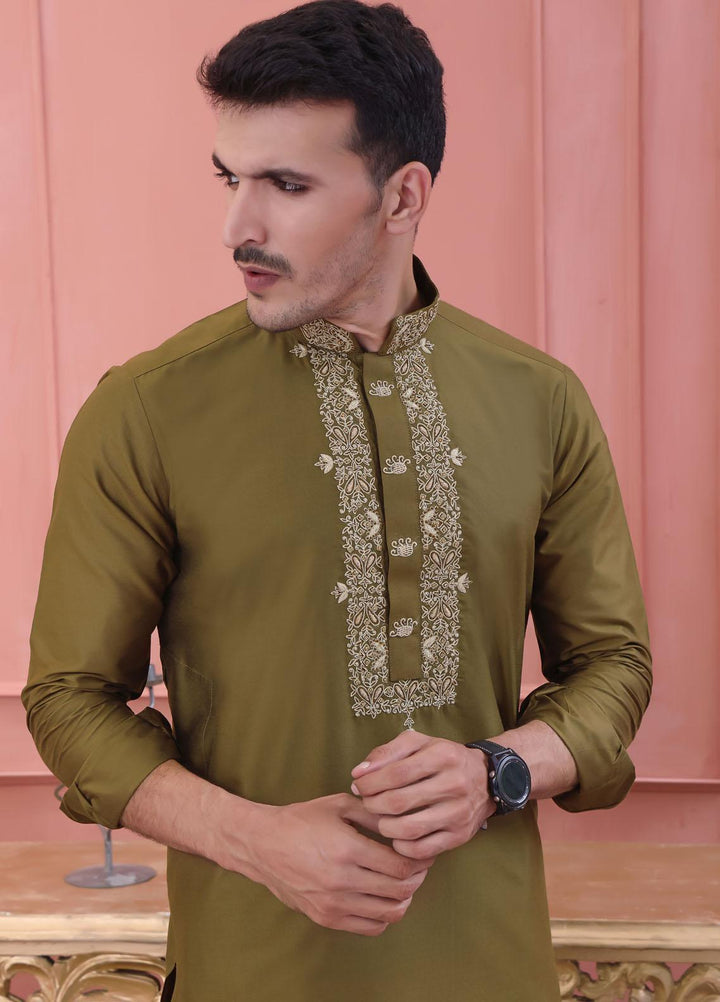 The Great Master (TGM) Cotton Silk Festive Kurta Pajama for Men -  Amazon Stone