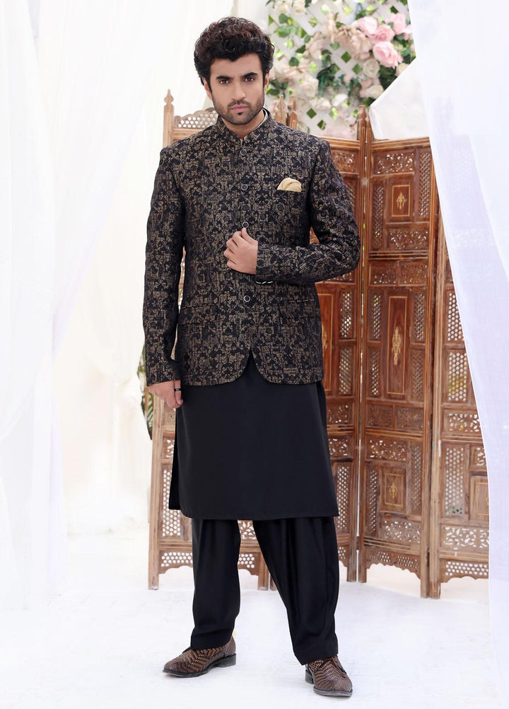 The Great Master (TGM) Jamawar Festive Prince Coat for Men -  Prince Coat 58