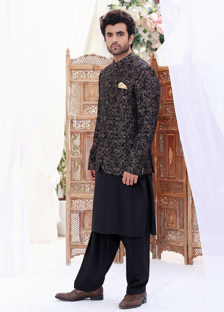 The Great Master (TGM) Jamawar Festive Prince Coat for Men -  Prince Coat 58