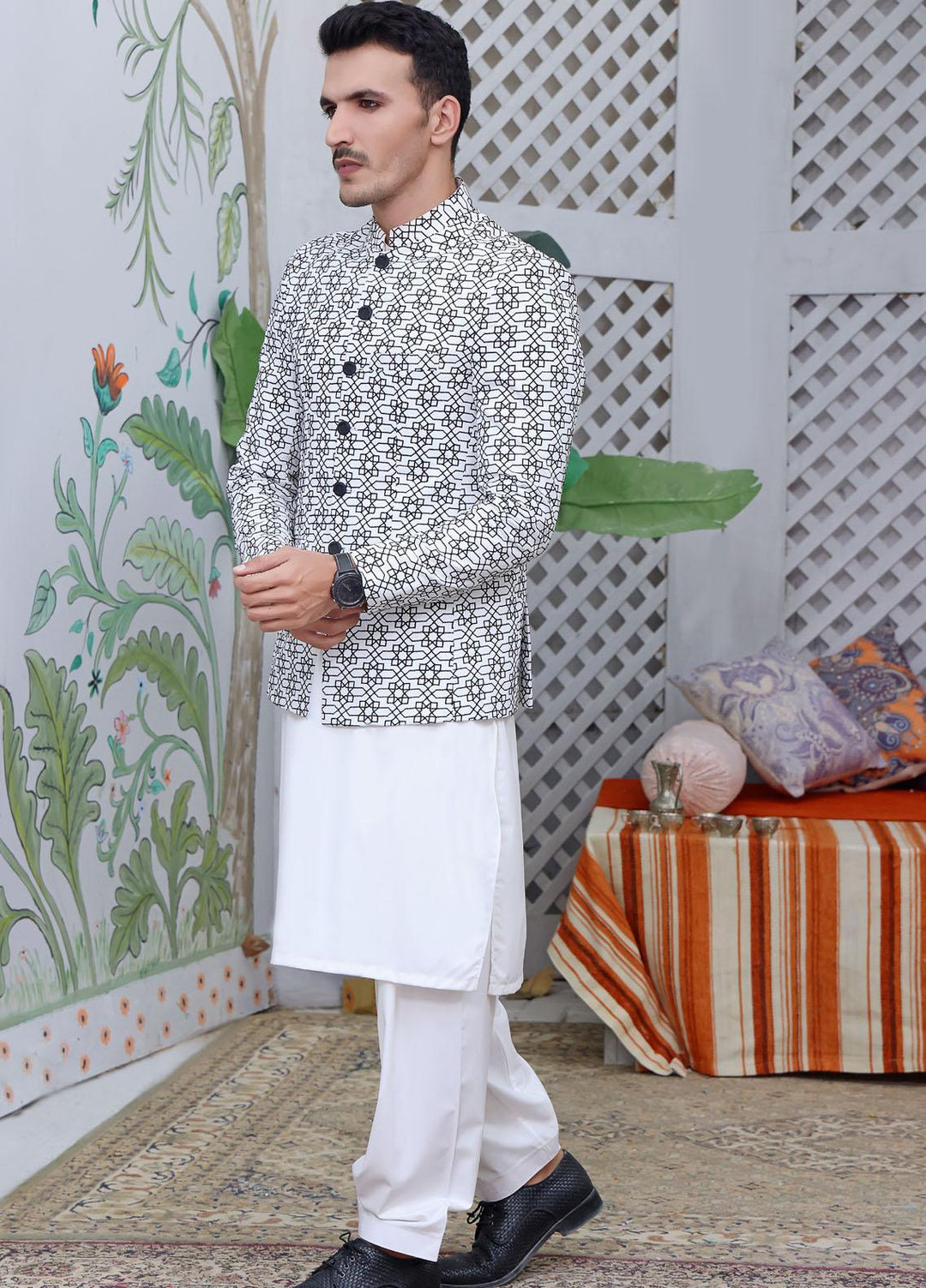 The Great Master (TGM) Raw Silk Festive Prince Coat for Men -  Prince Coat 64