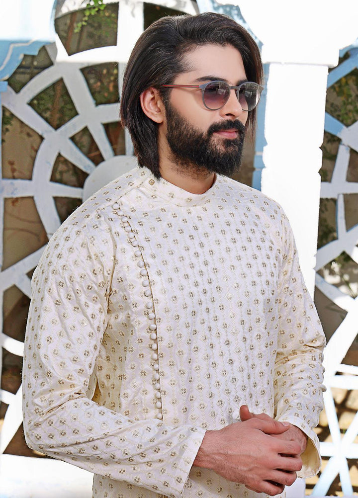 The Great Master (TGM) Banarsi Formal Kurta Pajama for Men -  Crisp Snowfall