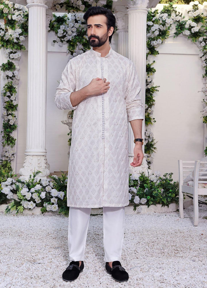 The Great Master (TGM) Missouri Formal Kurta Pajama for Men -  Dapper White