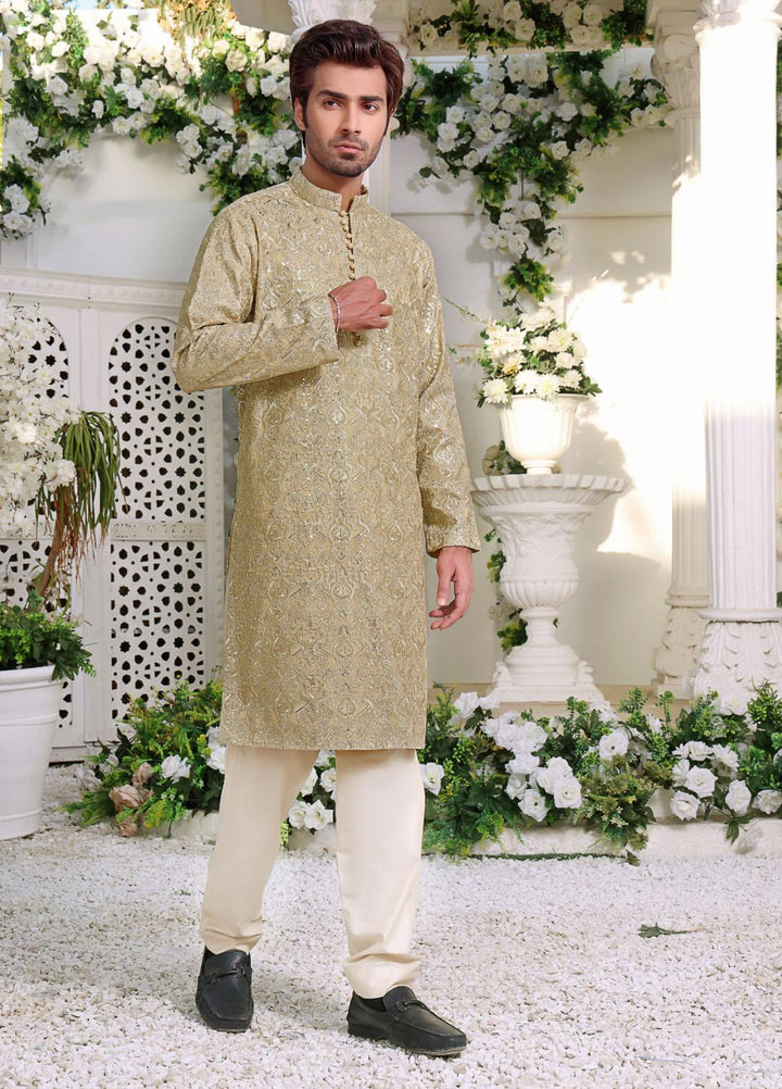 The Great Master (TGM) Missouri Formal Kurta Pajama for Men -  Gold Charisma