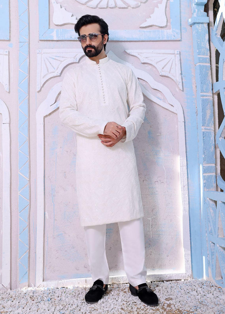 The Great Master (TGM) Missouri Formal Kurta Pajama for Men -  Regal White