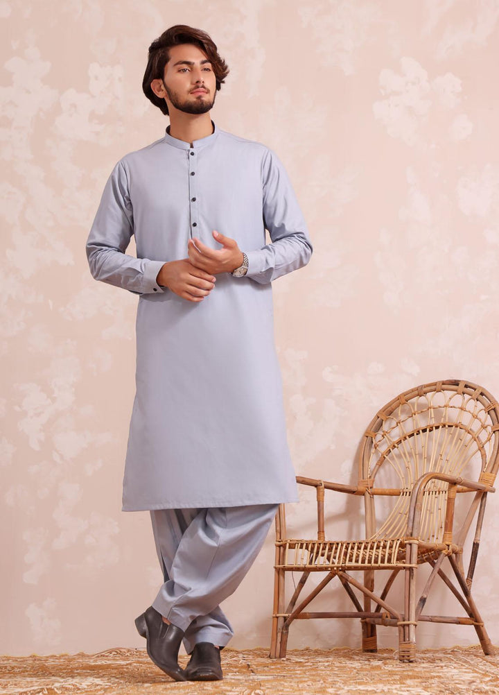 The Great Master (TGM) Wash N Wear Formal Kameez Shalwar with Waistcoat for Men -  TGM22MS Pearl Gray