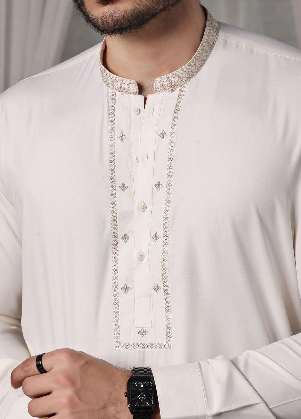 The Great Master (TGM) Blended Formal Men Kameez Shalwar Diamond Delight