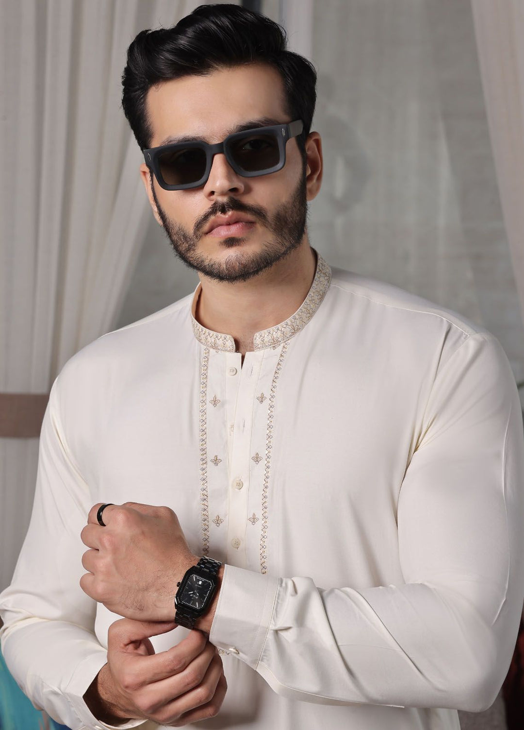 The Great Master (TGM) Blended Formal Men Kameez Shalwar Diamond Delight